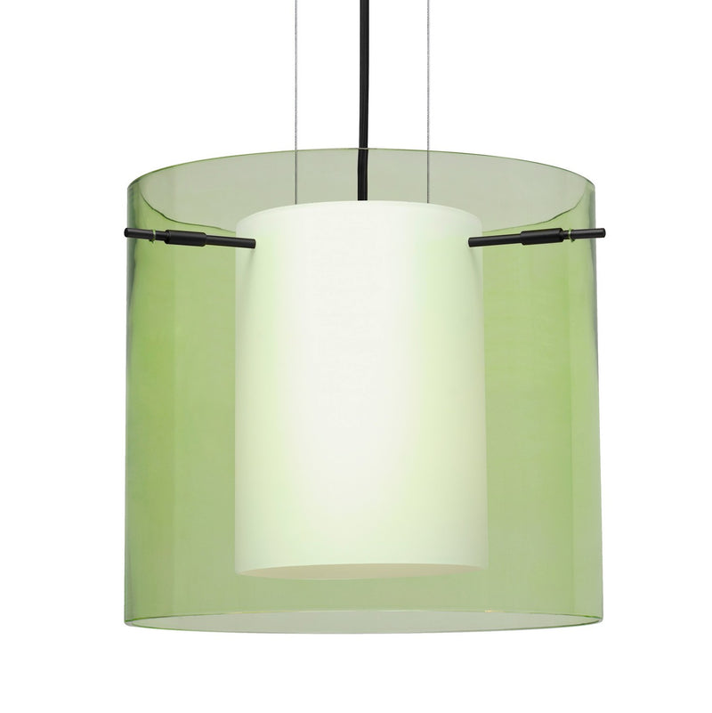 Besa 1KG-L18407-BK One Light Pendant, Black