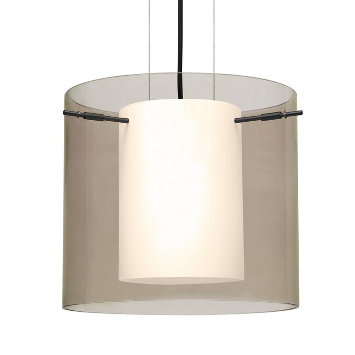 Besa 1KG-S18407-BK One Light Pendant, Black