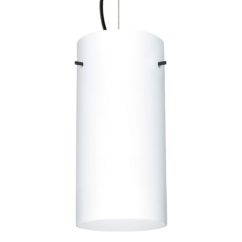 Besa 1KX-412007-BK One Light Pendant, Black