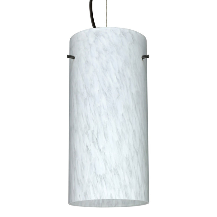 Besa 1KX-412019-BK One Light Pendant, Black