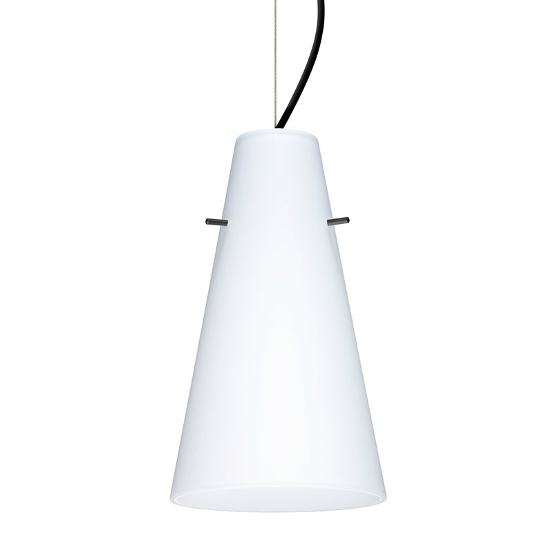Besa 1KX-412407-LED-BK LED Pendant, Black