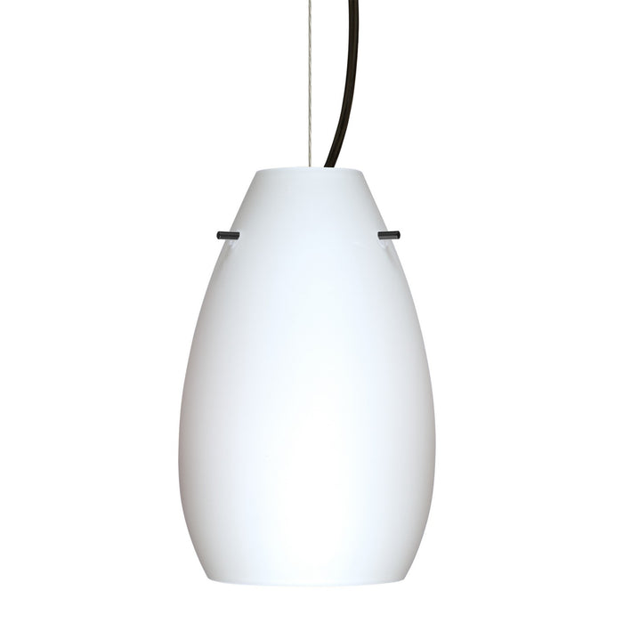 Besa 1KX-412607-BK One Light Pendant, Black
