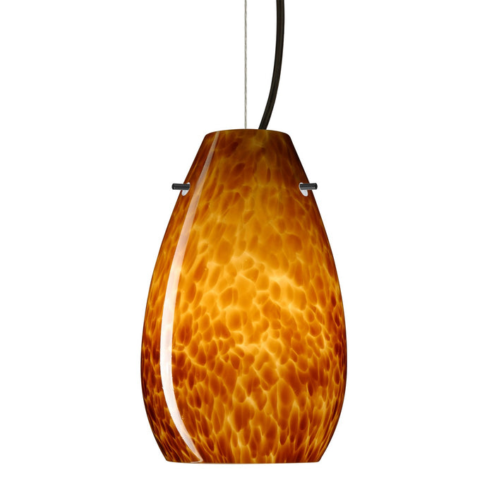 Besa 1KX-412618-BK One Light Pendant, Black