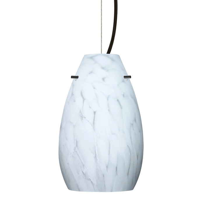 Besa 1KX-412619-BK One Light Pendant, Black