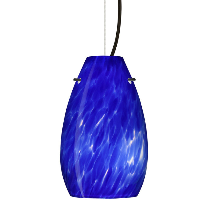 Besa 1KX-412686-BK One Light Pendant, Black