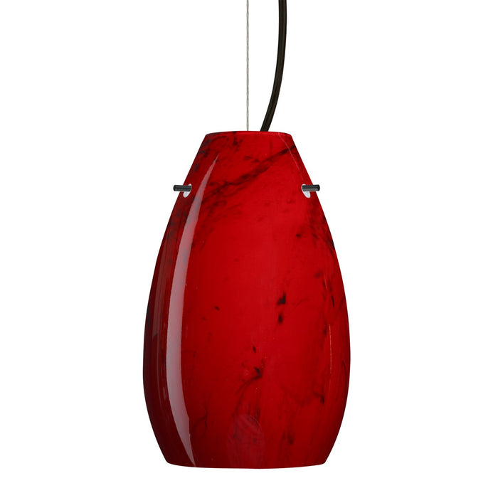 Besa 1KX-4126MA-BK One Light Pendant, Black