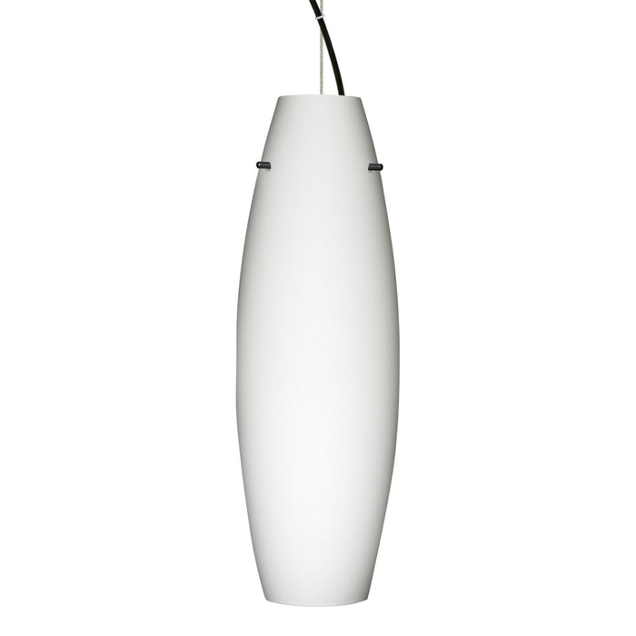 Besa 1KX-412707-BK One Light Pendant, Black