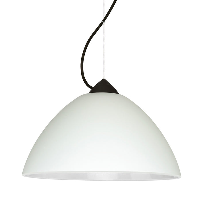 Besa 1KX-420107-BK One Light Pendant, Black
