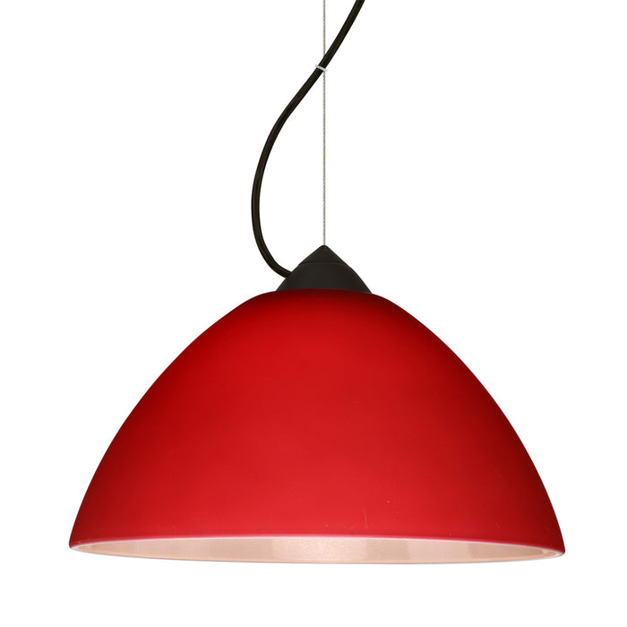 Besa 1KX-420131-BK One Light Pendant, Black