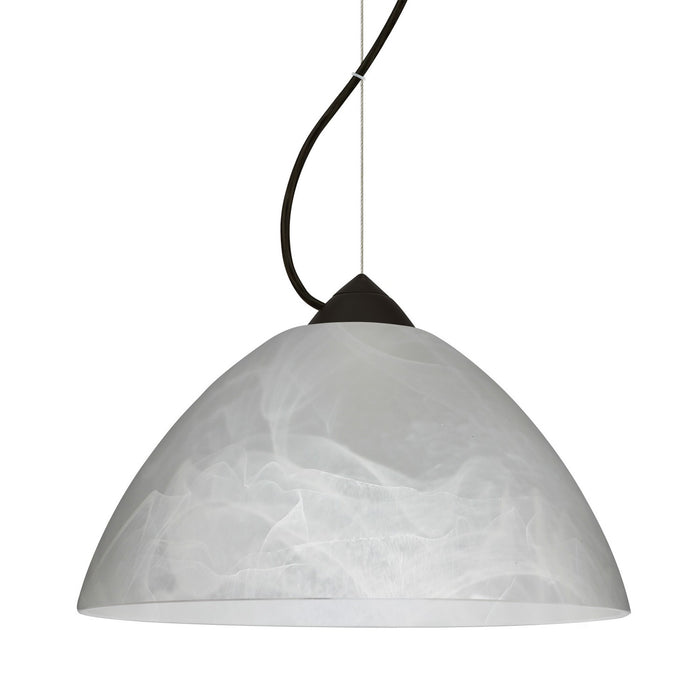 Besa 1KX-420152-BK One Light Pendant, Black