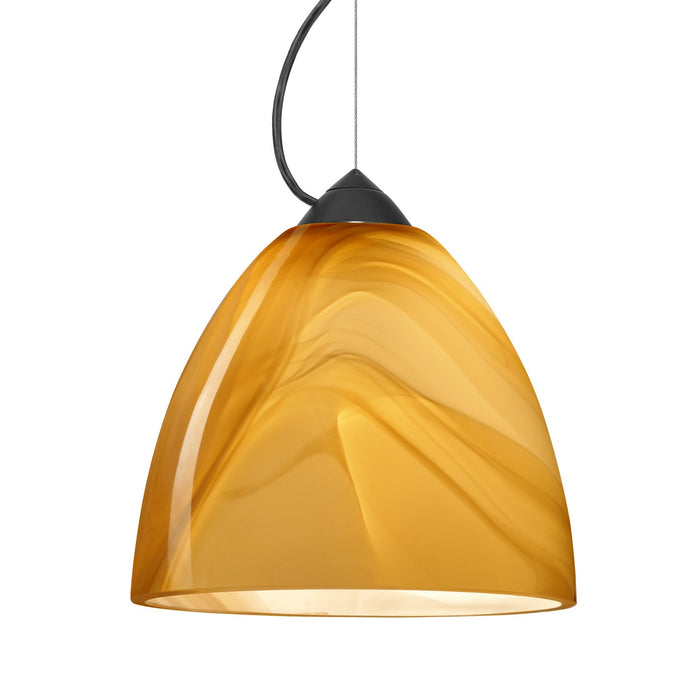 Besa 1KX-4470HN-LED-BK LED Pendant, Black