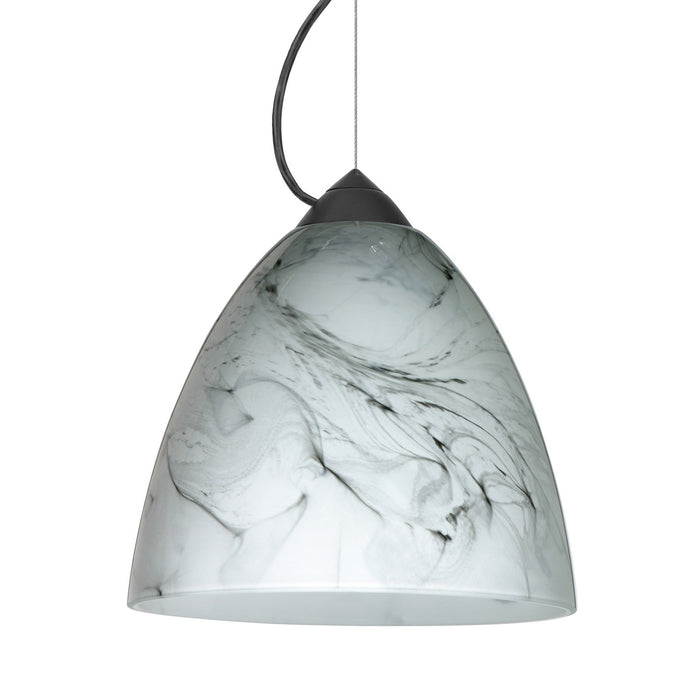 Besa 1KX-4470MG-LED-BK LED Pendant, Black