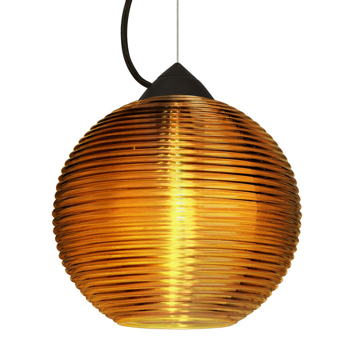 Besa 1KX-461682-BK One Light Pendant, Black