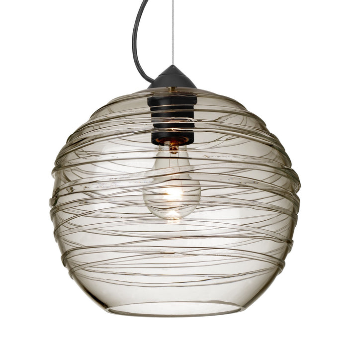 Besa 1KX-462702-EDIL-BK LED Pendant, Black