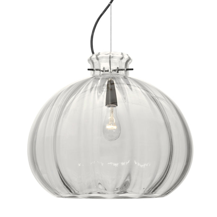 Besa 1KX-464588-BK One Light Pendant, Black