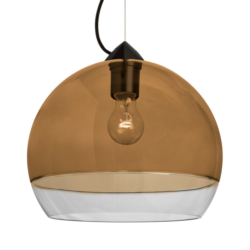 Besa 1KX-ALLY12AM-BK One Light Pendant, Black