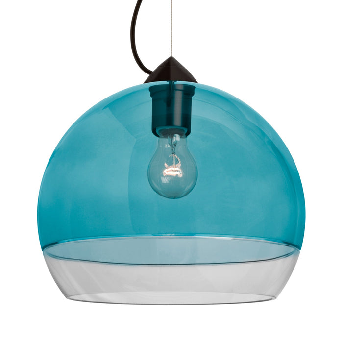 Besa 1KX-ALLY12BL-BK One Light Pendant, Black