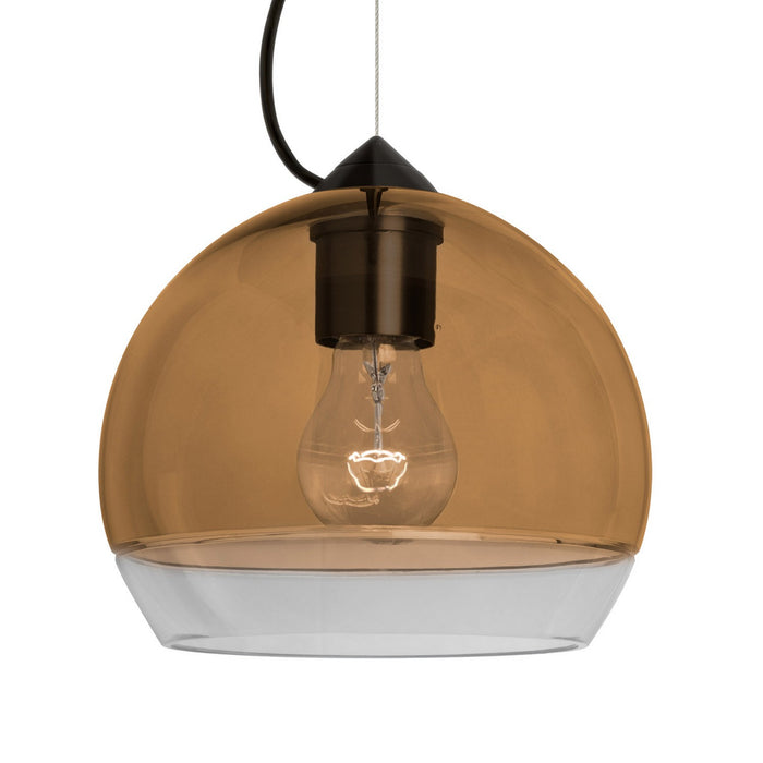 Besa 1KX-ALLY8AM-BK One Light Pendant, Black