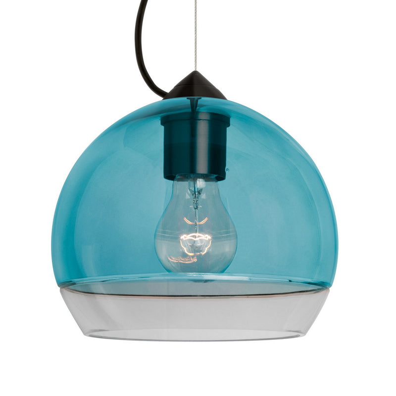 Besa 1KX-ALLY8BL-BK One Light Pendant, Black