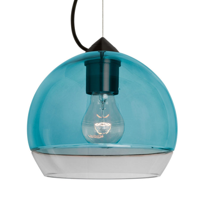 Besa 1KX-ALLY8BL-BK One Light Pendant, Black