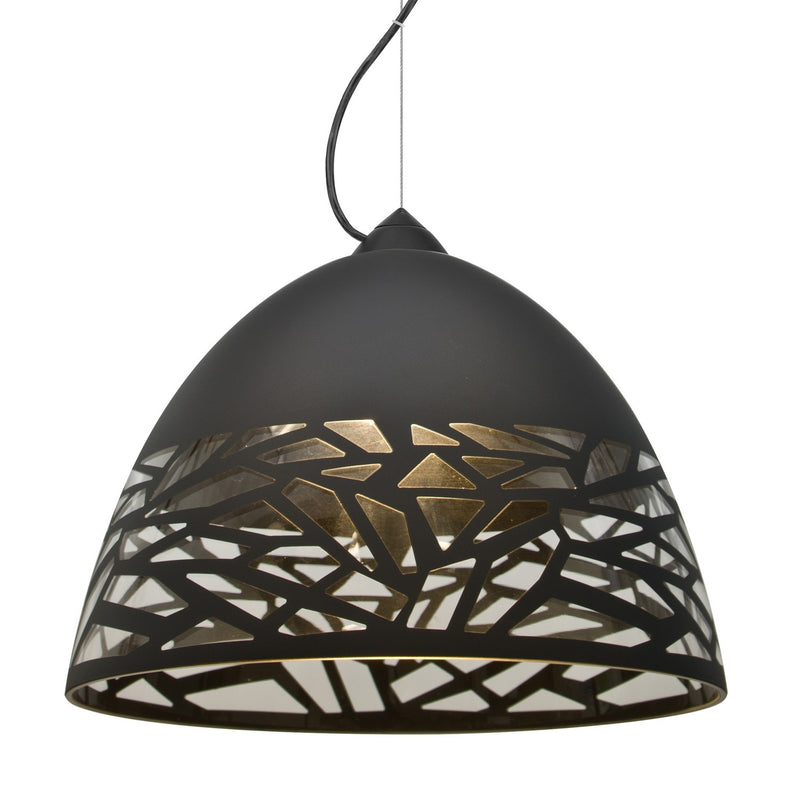 Besa 1KX-KIEVBK-BK One Light Pendant, Black