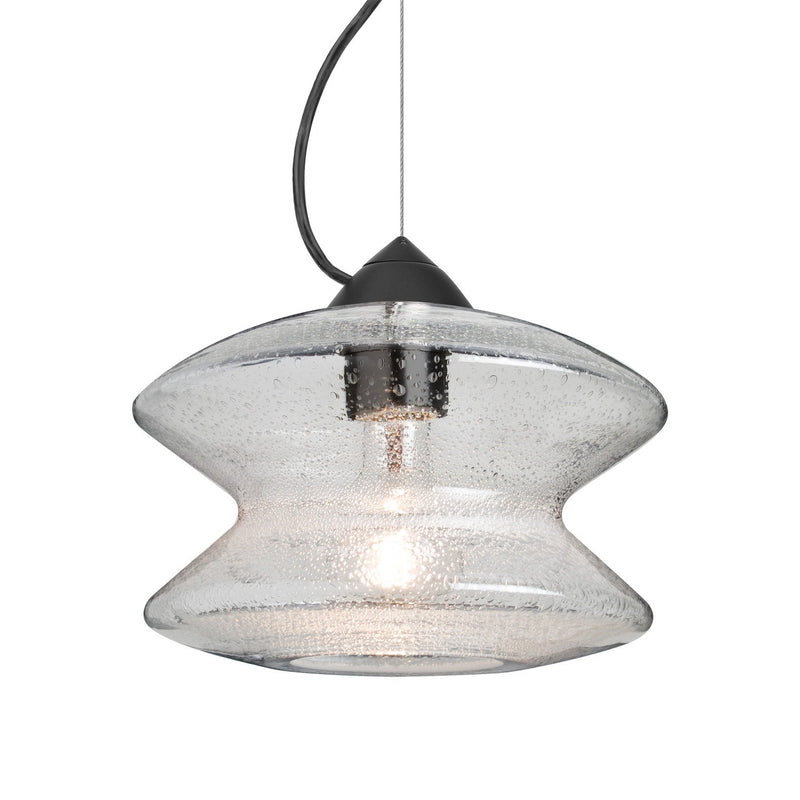 Besa 1KX-ZENCL-BK One Light Pendant, Black