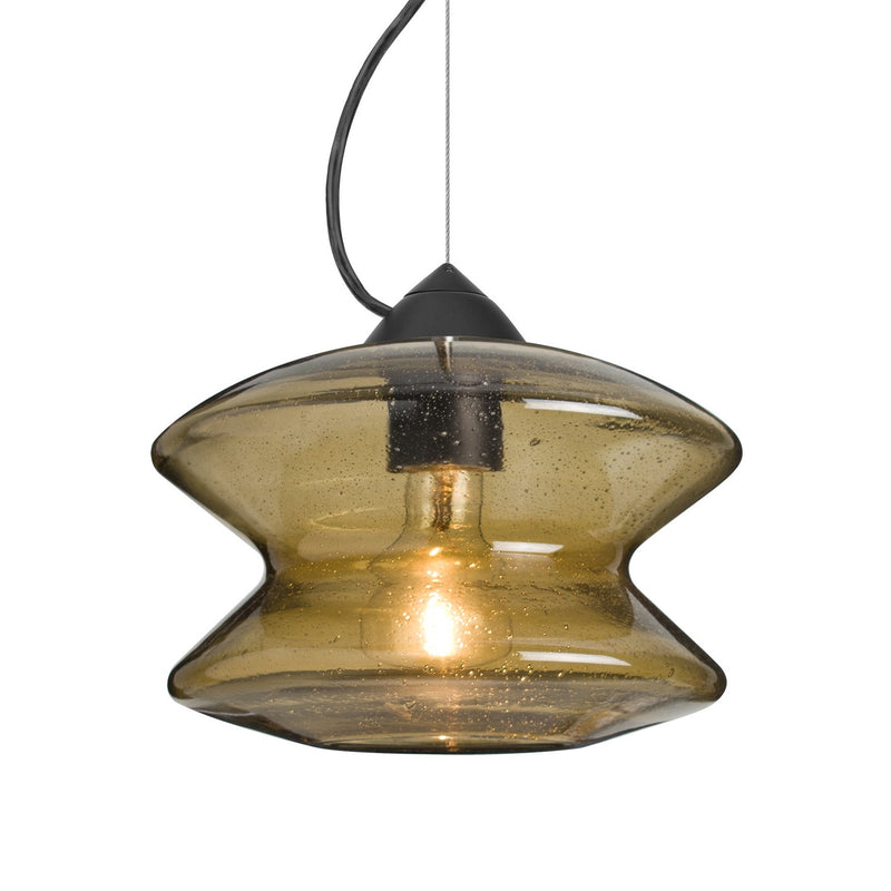 Besa 1KX-ZENLT-BK One Light Pendant, Black