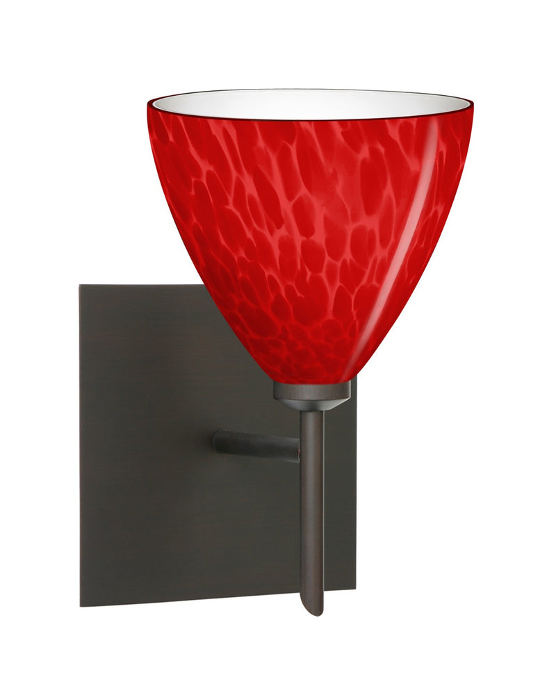 Besa 1SW-1779RC-BR-SQ One Light Wall Sconce, Bronze