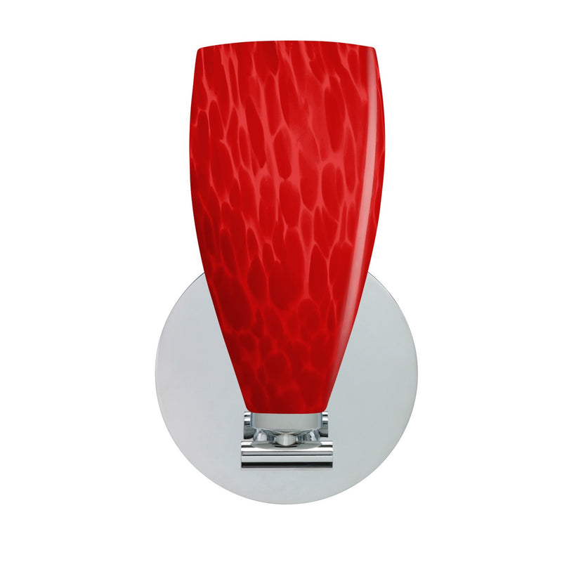 Besa 1SX-7198RC-PN One Light Wall Sconce, Polished Nickel