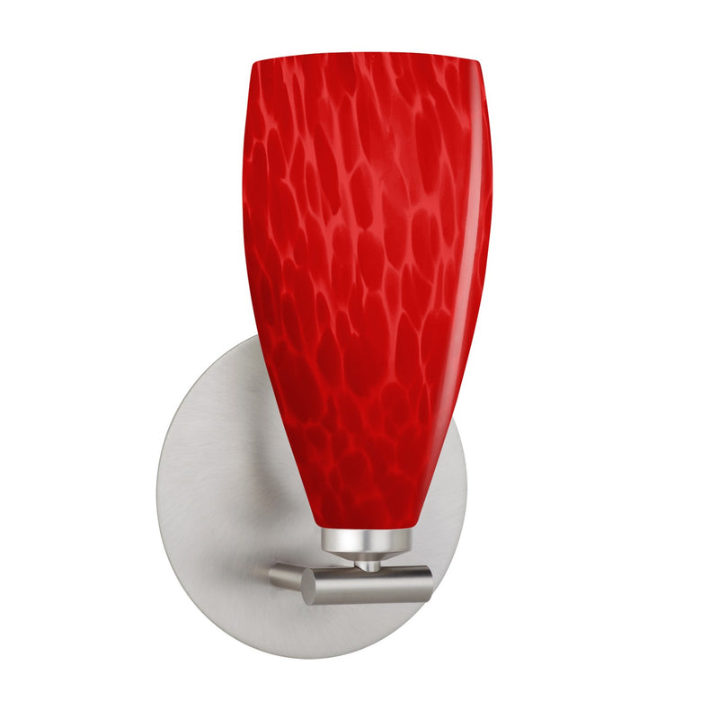 Besa 1SX-7198RC-SN One Light Wall Sconce, Satin Nickel