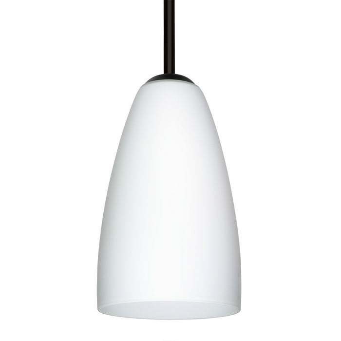 Besa 1TT-151107-BK One Light Pendant, Black
