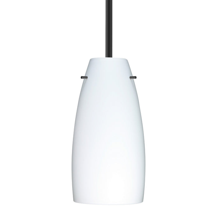 Besa 1TT-151207-BK One Light Pendant, Black