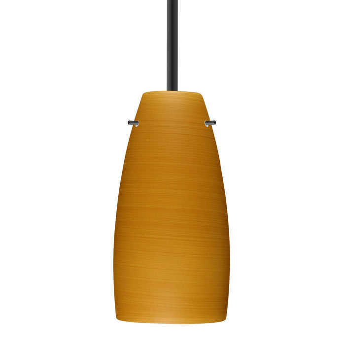 Besa 1TT-1512OK-BK One Light Pendant, Black