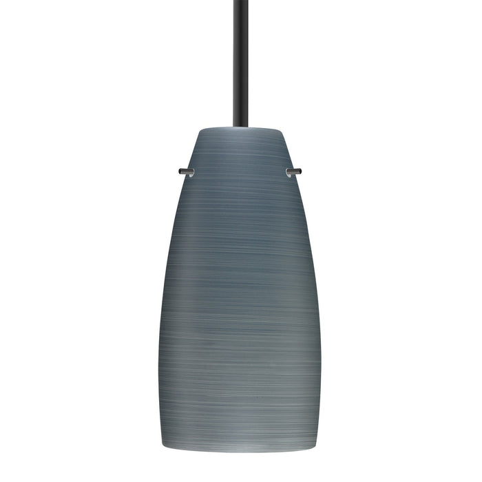 Besa 1TT-1512TN-BK One Light Pendant, Black
