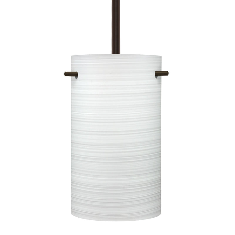 Besa 1TT-4005KR-BR One Light Pendant, Bronze