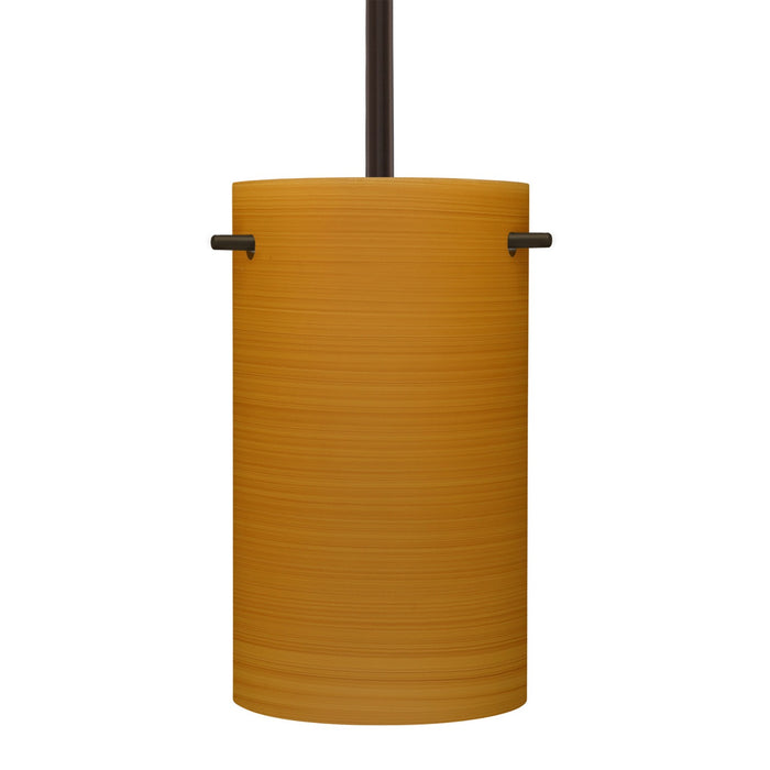 Besa 1TT-4005OK-BR One Light Pendant, Bronze