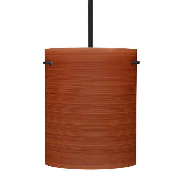 Besa 1TT-4006CH-BK One Light Pendant, Black