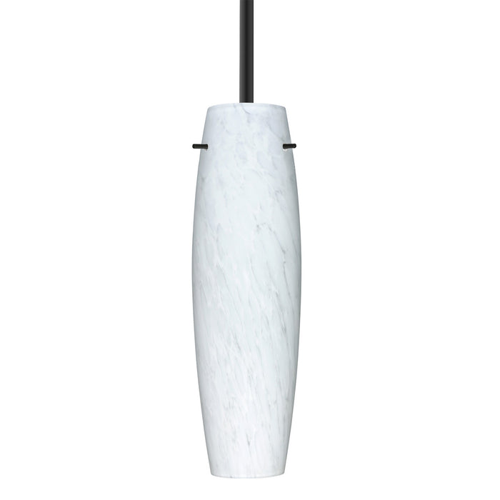 Besa 1TT-412107-BK One Light Pendant, Black