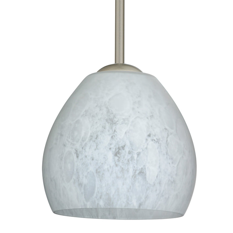 Besa 1TT-412219-LED-SN LED Pendant, Satin Nickel