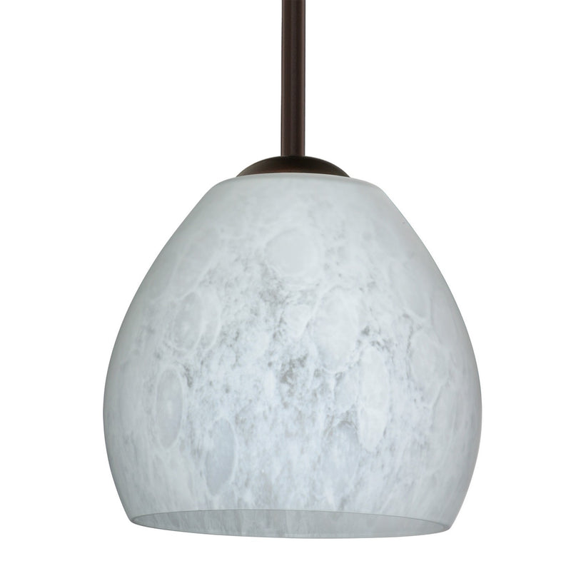 Besa 1TT-412219-MED-BR One Light Pendant, Bronze