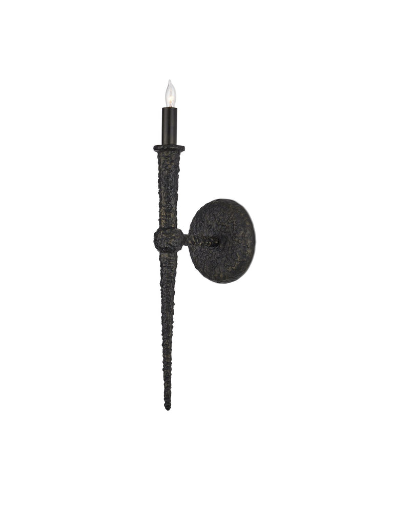 Currey and Company 5000-0268 One Light Wall Sconce, Aged Bronze