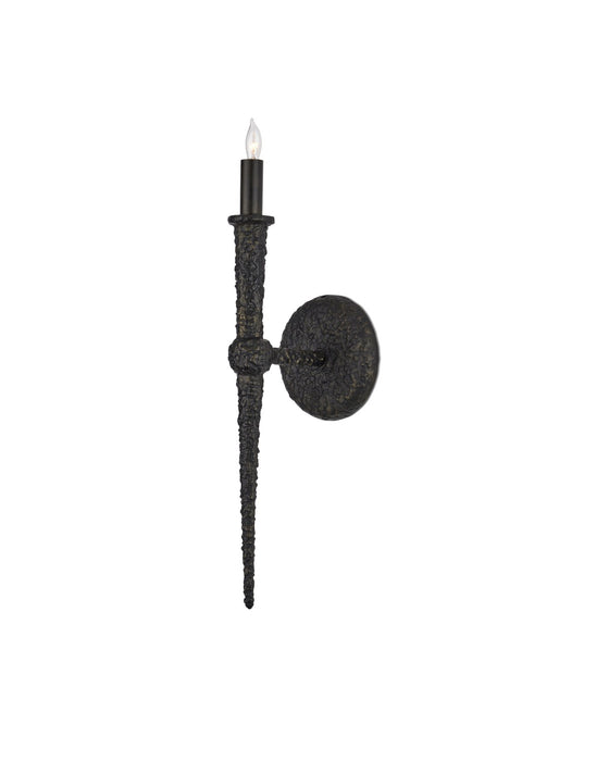 Currey and Company 5000-0268 One Light Wall Sconce, Aged Bronze