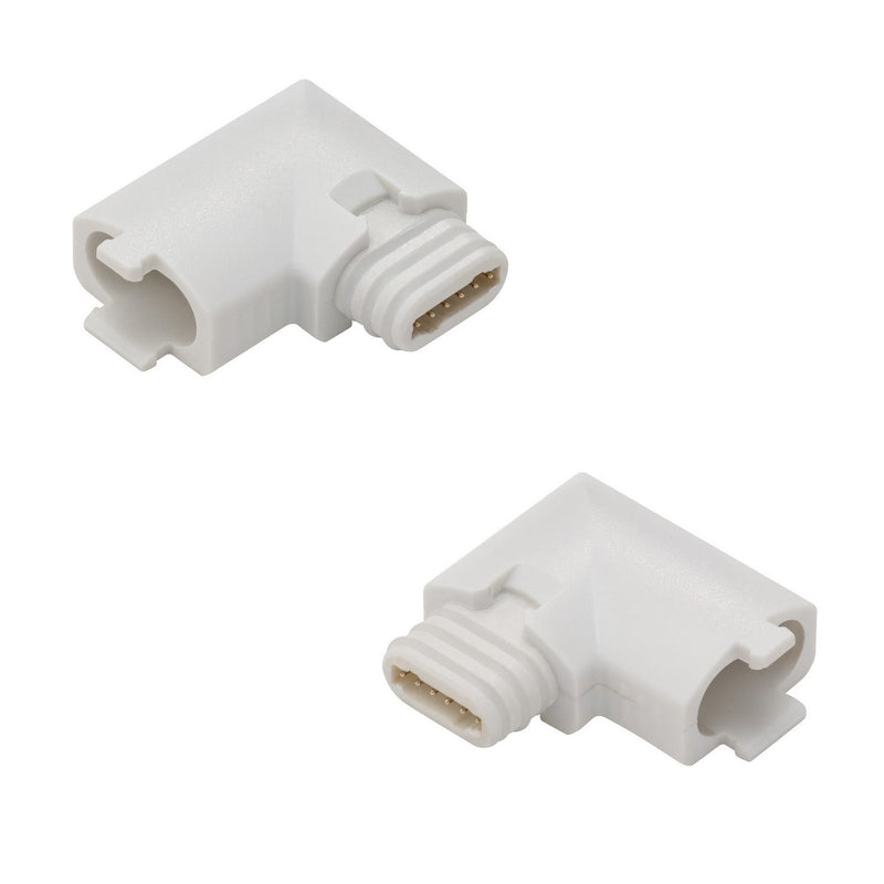 W.A.C. Lighting T24-OD-L-WT L Connector, White