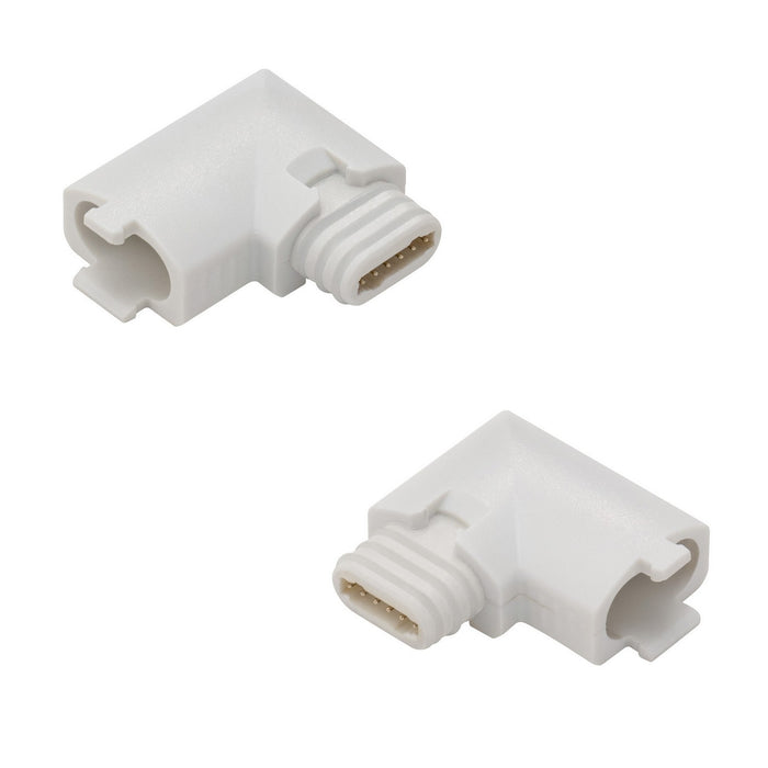 W.A.C. Lighting T24-OD-L-WT L Connector, White