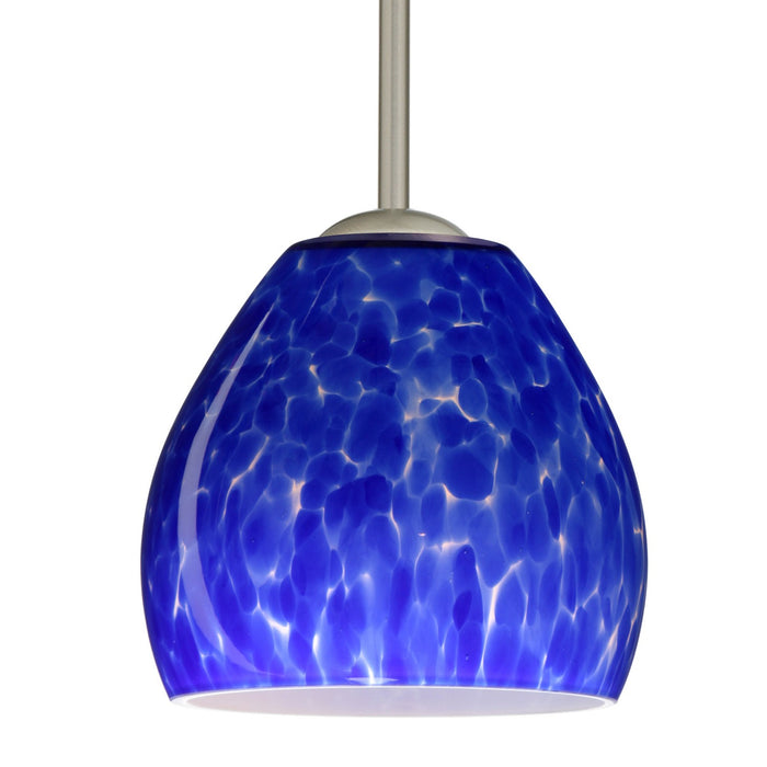 Besa 1TT-412286-SN One Light Pendant, Satin Nickel