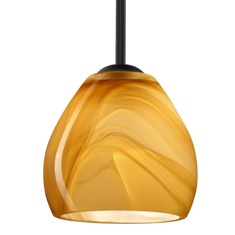 Besa 1TT-4122HN-MED-BK One Light Pendant, Black