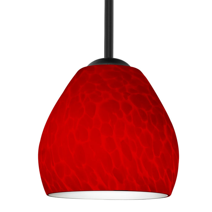 Besa 1TT-4122RC-BK One Light Pendant, Black