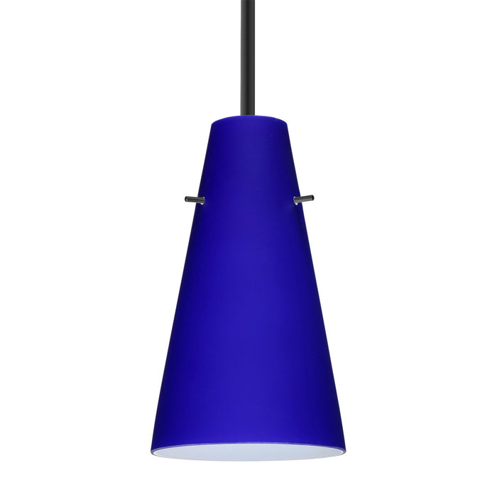 Besa 1TT-4124CM-BK One Light Pendant, Black