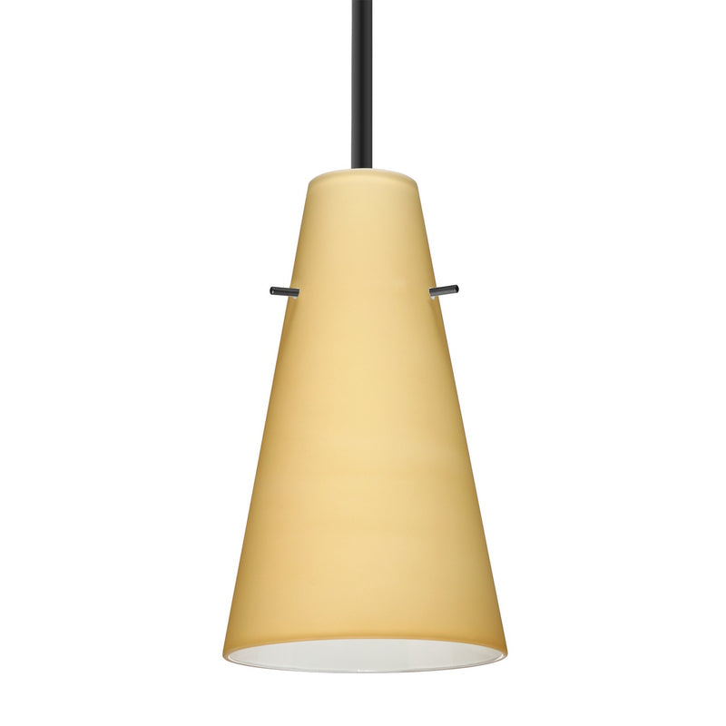 Besa 1TT-4124VM-BK One Light Pendant, Black