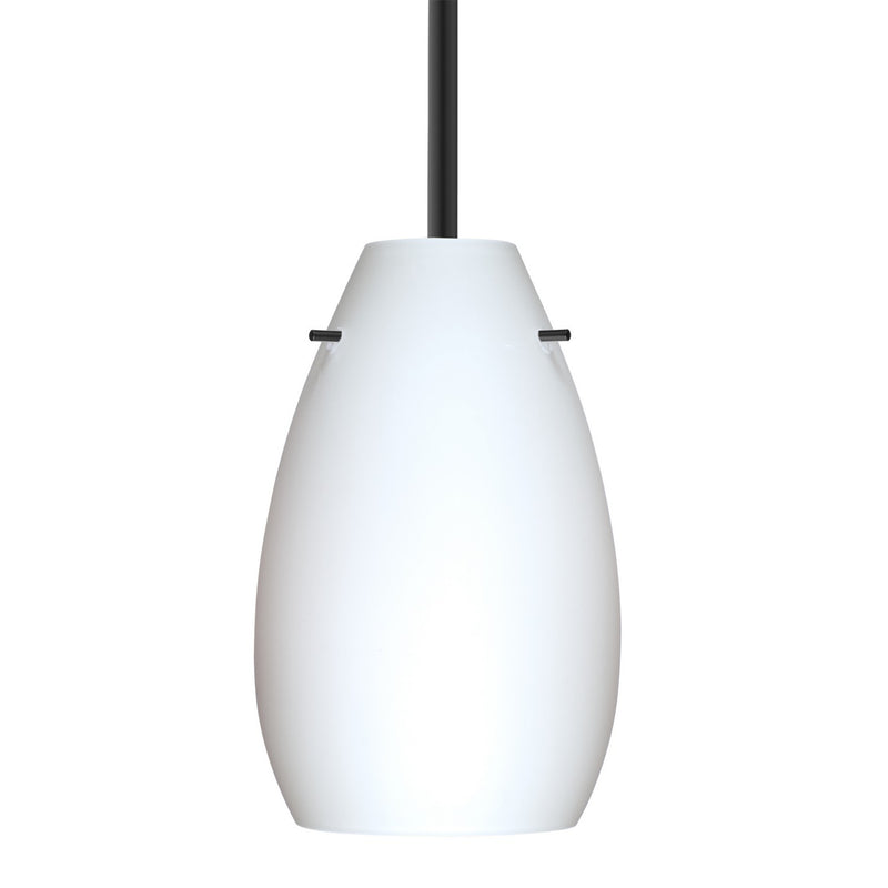 Besa 1TT-412607-BK One Light Pendant, Black